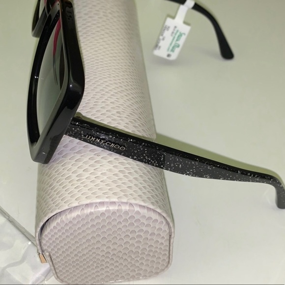 Jimmy Choo Cait NS8 - Black Glitter - Picture 9 of 9